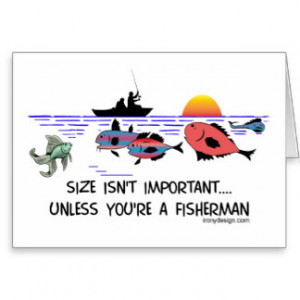 Fisherman Humor Design Greeting Card