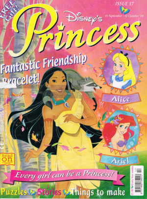 An issue of the official Disney Princess magazine featuring Alice ...