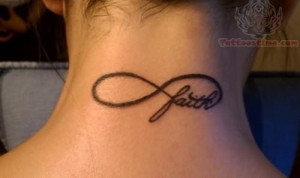 Small Heart And Infinity Symbol Tattoo