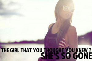 cute, love, pretty, quote, quotes, that girl, that girl tought gone