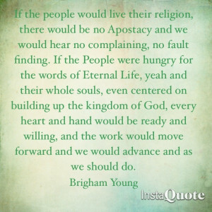 Brigham Young Quote.