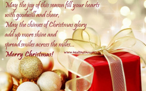 May the joy of this season fill your hearts with goodwill and cheer,