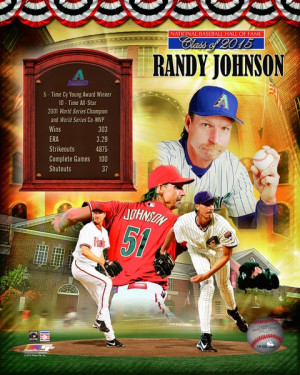 Arizona Diamondbacks Randy Johnson MLB Hall of Fame Legends Composite ...