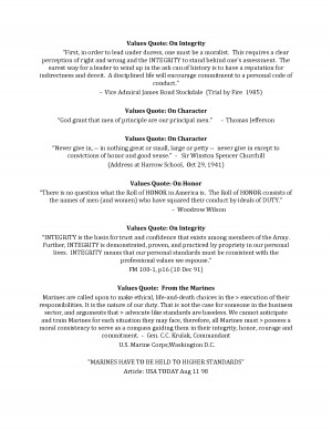 Values Quote On Integrity by Levone