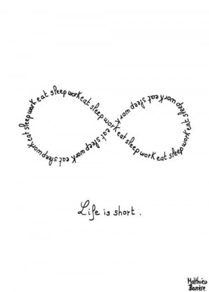 ... not sure why you'd then use the infinity sign to depict its shortness