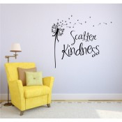 Scatter Kindness Dandelion Flying Vinyl Wall Decal