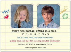 funny save the date – So cute since Mikeyand I have known each other ...