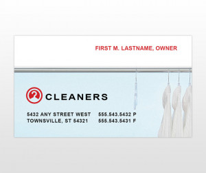 Laundry & Dry Cleaners Business Card Template