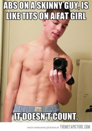 Funny photos funny skinny guy abs