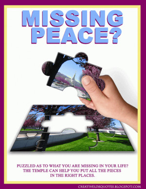 Missing Peace? | Creative LDS Quotes
