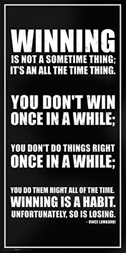 ... Inspirational Motivational Sports Icon Quote Poster Print 12x24