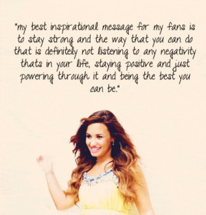 would too love to meet Demi Lovato, she's my inspiration! She saved ...