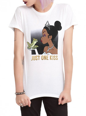 Disney The Princess And The Frog Just One Kiss Girls T-Shirt SKU ...
