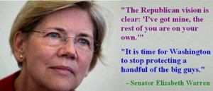 This is a great quote by U.S. Senator Elizabeth Warren. Thanks to ...