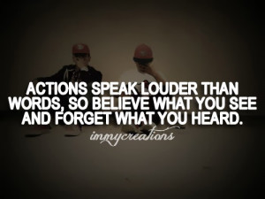 Actions speak louder Facebook quotes tumblr
