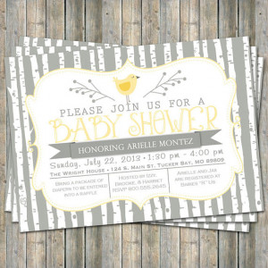 Gender Neutral Baby Shower Invitations