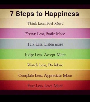 Take these 7 steps to achieve happiness in life!
