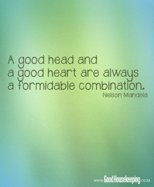 Good Heart Quotes (Part II) – Good Housekeeping http://www ...