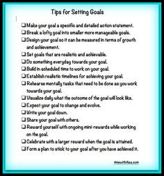 Tips for Setting Goals {Time With Thea}