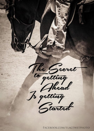 Western pleasure inspirational quote to succeed and thrive