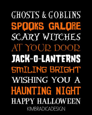 Scary Witches At Your Door Jack-O-Lanterns Smiling Bright Wishing You ...
