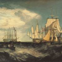 Seas of change: Spithead: Two Captured Danish Ships Entering ...