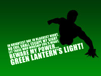 Home // Wallpaper // DC // Quotes: Green Lantern Oath