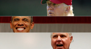 Donald Trump, Barack Obama and Rush Limbaugh are pictured. | Reuters ...