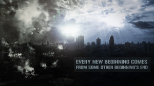 sun cityscapes quotes destruction typography apocalyptic Wallpaper