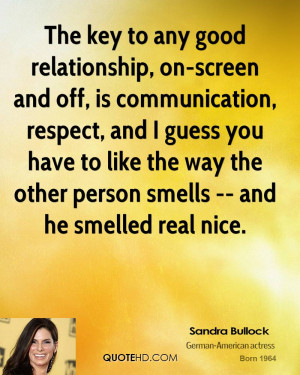 The key to any good relationship, on-screen and off, is communication ...
