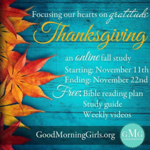 Thanksgiving online fall study
