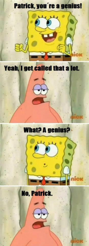 Patrick Star The Genious, Spongebob Meme