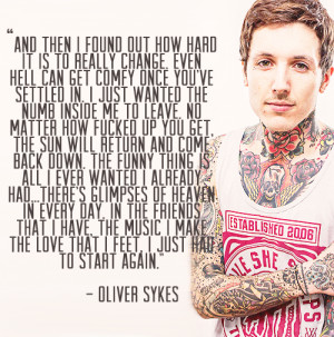 bring me the horizon oliver sykes quotes