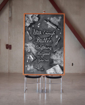 intricate chalkboard quotes illustrated by dangerdust