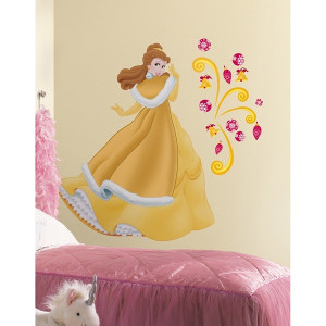 wall-decals-disney-princess-collection-belle-holiday-add-on-wall-decal ...