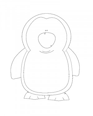 cute penguin coloring page a cute chubby penquin coloring page in