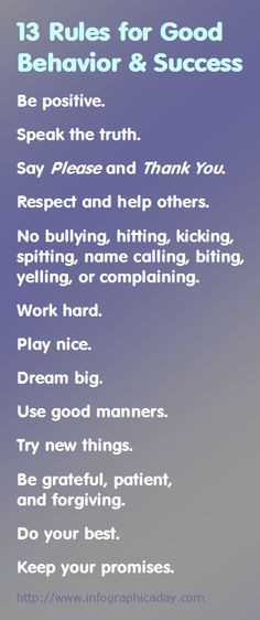 Good Behavior Quotes 13 rules for good behavior