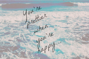 love pretty tumblr text happy quotes smile ocean sea be happy artsy ...