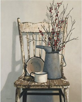 Berry Chair - Primitive Country Framed Wall Art, Signs & Sayings