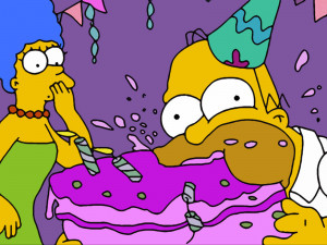 Homer Simpson Birthday Cake Picture