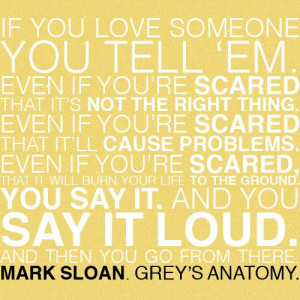 Mark Sloan. -or the moment oasses by….