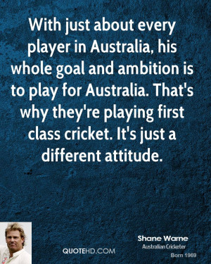 in Australia, his whole goal and ambition is to play for Australia ...