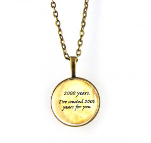Necklace, Dr. Who Inspired, Bronze, Love Quote