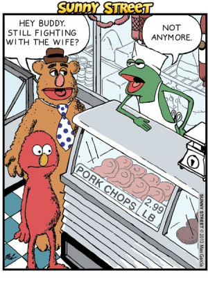 ... Stop Fighting With Miss Piggy In Sesame Street Comic By Sunny Street