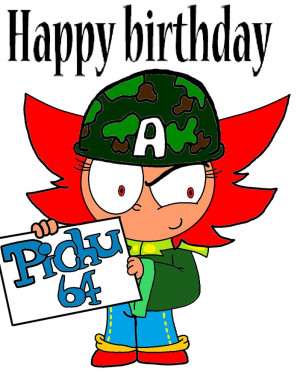 happy birthday pichu-64 by sixteen6stars