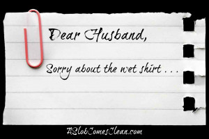 Dear Husband . . . I’m Sorry.