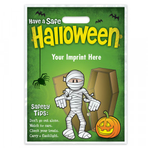 ... Safe Halloween Mummy Full-Color Trick-Or-Treat Bag (Personalized