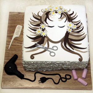Hairdresser Birthday Cake! So cool!