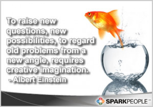 Motivational Quote - To raise new questions, new possibilities, to ...