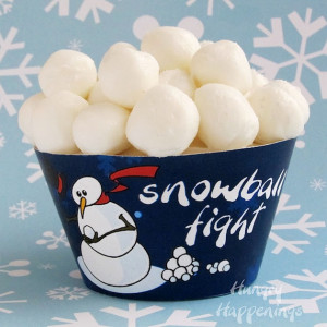 Snowball fight cupcakes? GENIUS!